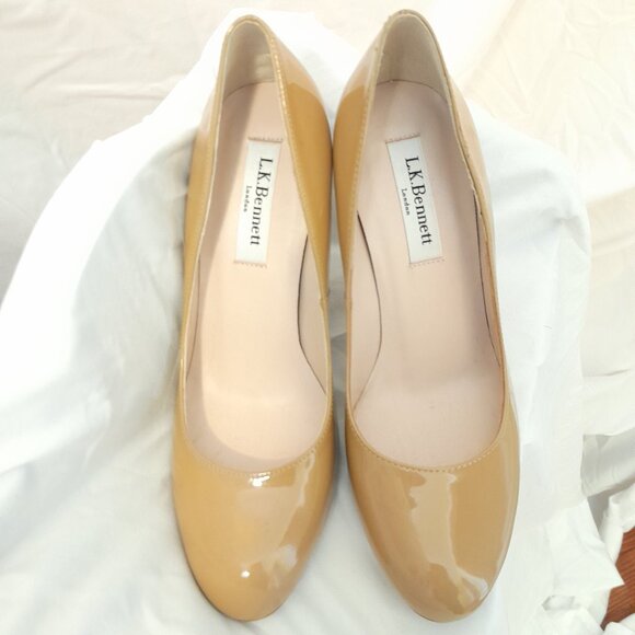 LK Bennett London Tan Leather Heels - Picture 4 of 8